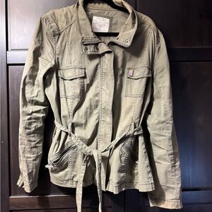 Sonoma Green Utility Jacket with Adjustable Waist